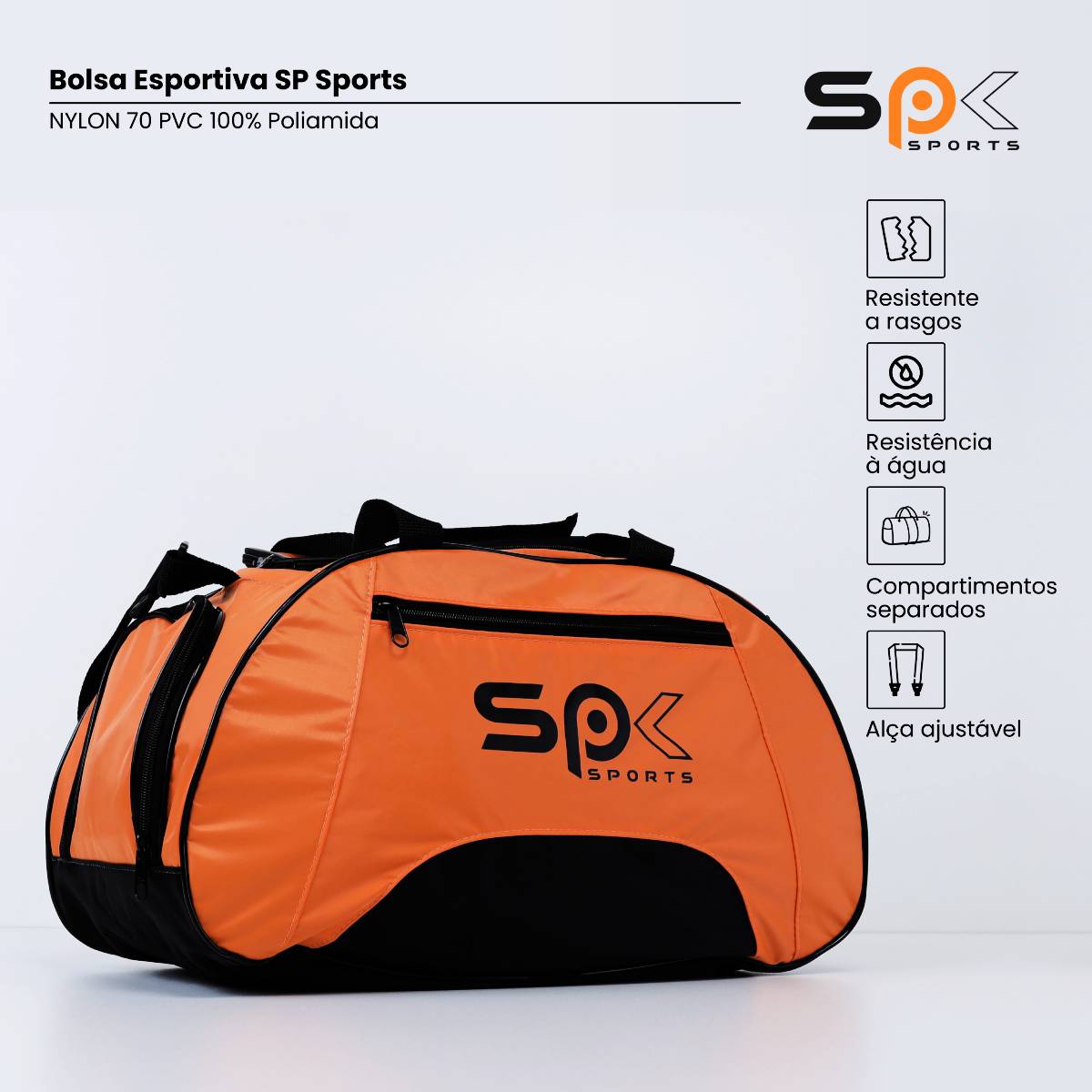 Bolsa Esportiva Para Academia Treino Viagem Impermeável - Image 2